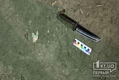 Задержан пьяный криворожанин, который бросался на людей с ножом