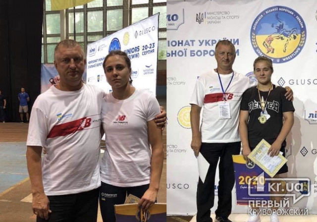 Двое криворожских спортсменок завоевали медали на чемпионате Украины по вольной борьбе