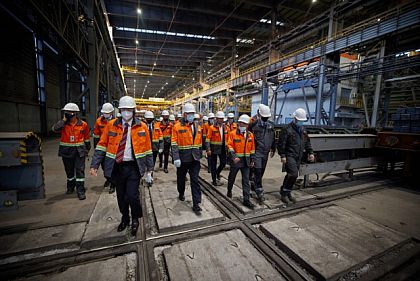 Зеленский на АрселорМиттал Кривой Рог встретился с заместителем госсекретаря США