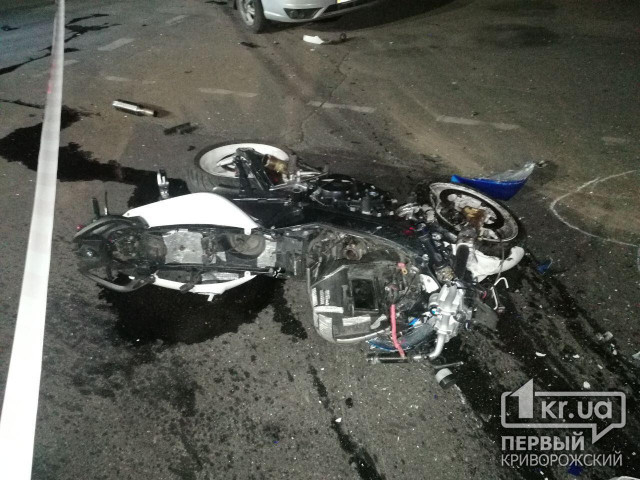 Мотоциклист погиб в результате ДТП в Кривом Роге