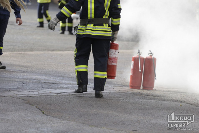 Пожарные спасли двух пенсионеров в Кривом Роге из горящей квартиры