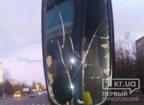 В Кривом Роге пассажир троллейбуса сломал руку водителю и разбил зеркало