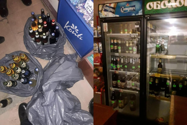 Десятки бутылок пива криворожские правоохранители изъяли в магазине