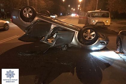 Восемь криворожан пострадали в ДТП на выходных