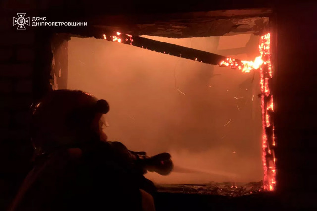 В Криворожском районе ликвидировали пожар в частном доме