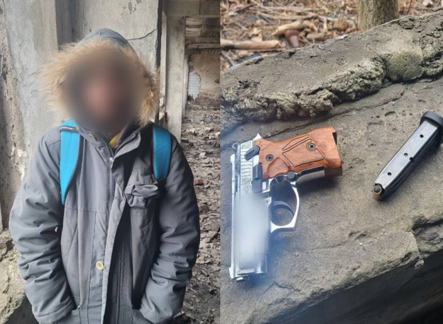 В заброшенном доме Кривого Рога полиция обнаружила мужчину с оружием
