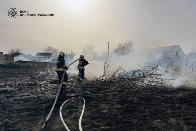 На Днепропетровщине за сутки огонь уничтожил 60 гектаров экосистем за сутки