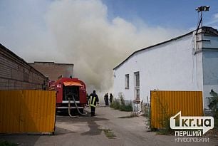 В Кривом Роге произошел пожар на территории Центрально-Городского лицея