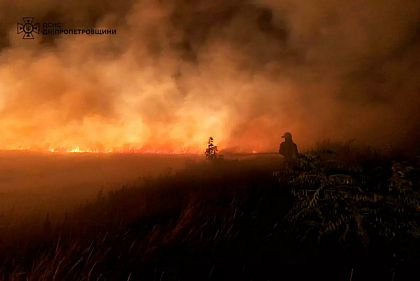 За добу на Дніпропетровщині загасили майже 50 пожеж на відкритих територіях