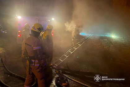 На пожаре в Кривом Роге пострадал мужчина