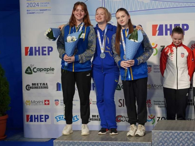 Криворожанка виборола срібло на чемпіонаті Європи з кулькової стрільби