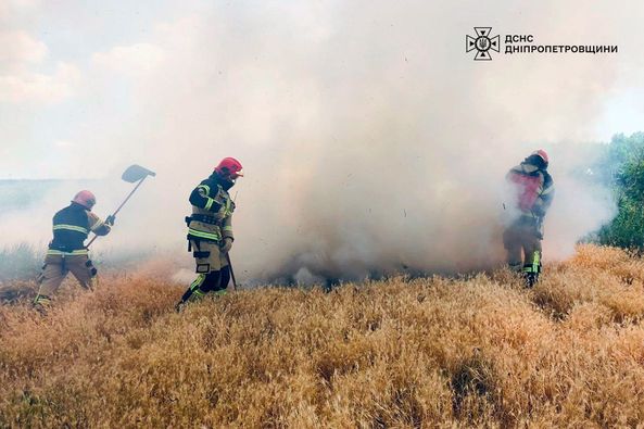 Минулого тижня рятувальники Дніпропетровщини ліквідували 220 пожеж