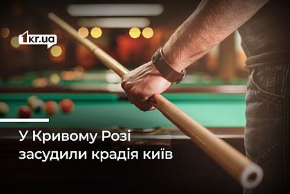 В Кривом Роге осудили мужчину, который украл из кафе два кия