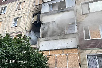 В Никополе спасатели потушили пожар в квартире