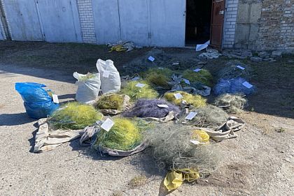 На Днепропетровщине из реки изъяли 24 браконьерские сети длиной 1,7 километра