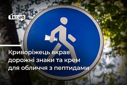 Крем для лица и дорожные знаки: в Кривом Роге мужчину осудили за кражу