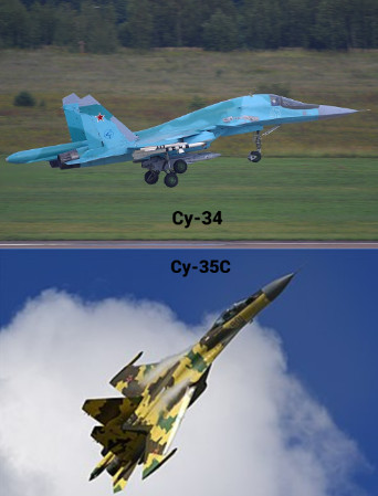Повітряні сили знищили Су-34 та Су-35С