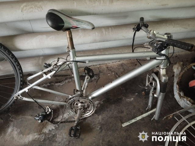 Полиция Кривого Рога задержала злоумышленника, который украл велосипед