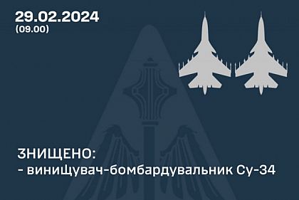 Воздушные силы уничтожили еще два российских Су-34