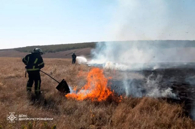 За минулу добу в екосистемах Дніпропетровщини сталося 88 пожеж