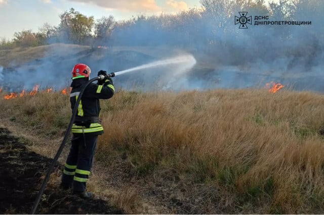 За добу на Дніпропетровщині ліквідували 23 пожежі в екосистемах