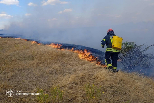 За добу на Дніпропетровщині сталося 82 пожежі в екосистемі