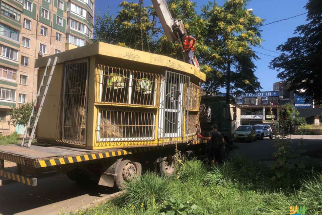 В Саксаганском районе Кривого Рога демонтировали 3 МАФа