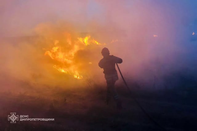 На Днепропетровщине за сутки произошло более 75 пожаров в экосистемах