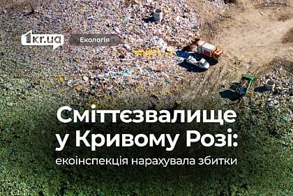 Екоінспекція нарахувала понад 3 мільйони гривень збитків за несанкціоноване сміттєзвалище у Кривому Розі