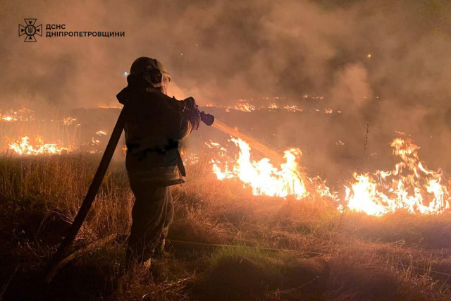 За сутки на Днепропетровщине потушили 42 пожара на 33 гектарах экосистемы