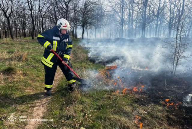 62 раза за минувшие сутки горели экосистемы Днепропетровщины