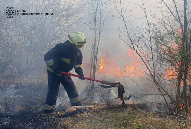 На Днепропетровщине сохраняется чрезвычайная пожарная опасность