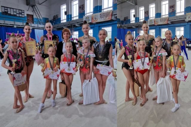 Криворізькі гімнастки здобули 7 медалей на турнірі з художньої гімнастики
