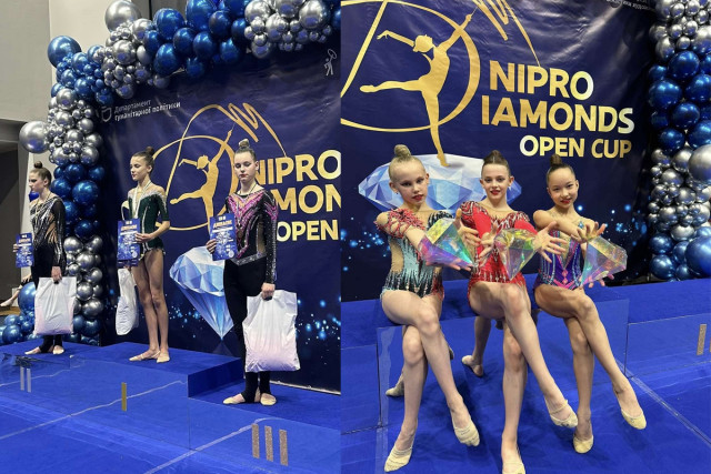 Криворожские гимнастки завоевали 8 медалей на Всеукраинском турнире