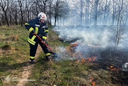 62 раза за минувшие сутки горели экосистемы Днепропетровщины