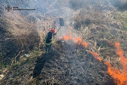 За добу на Дніпропетровщині загасили 30 пожеж