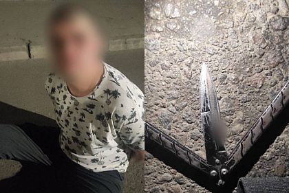 Криворожские патрульные обнаружили злоумышленника, который ударил мужчину ножом