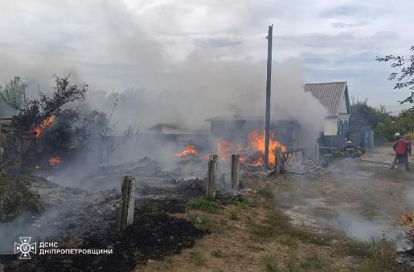 пожар в Днепропетровской области