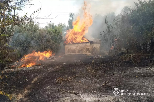 пожар в Днепропетровской области