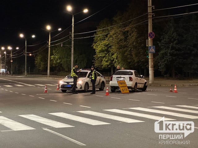 В Металлургическом районе Кривого Рога рядом с зеброй произошла авария