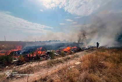 На Днепропетровщине за минувшие сутки сгорело 35 гектаров в экосистеме