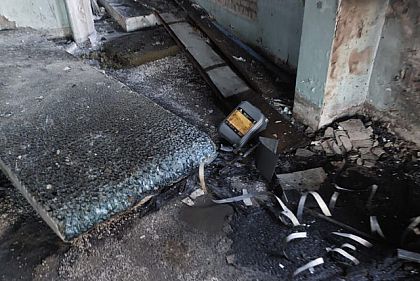 В Кривом Роге горело нежилое здание