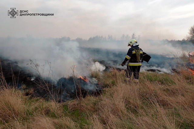 В Кривом Роге чрезвычайная пожарная опасность продлится еще три дня
