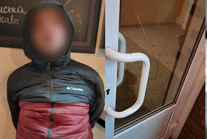 Нетрезвый криворожанин разбил стекло в кафе