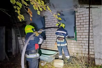 На Днепропетровщине в жилом доме во время пожара обнаружили тело человека