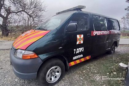 Боеприпас с беспилотника: армия РФ атаковала спасателей Днепропетровщины