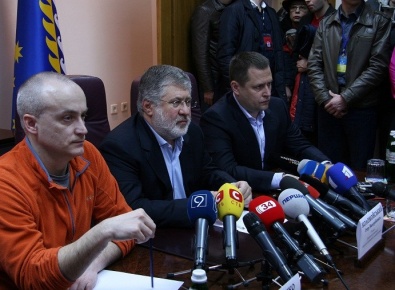 Коломойский провел пресс-конференцию на посту губернатора Днепропетровской области