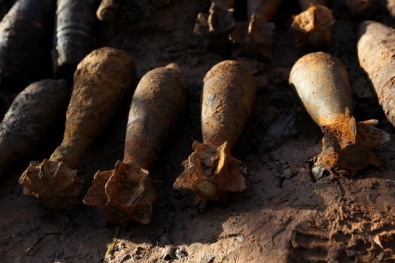 Возле села Лозоватка обнаружено и обезврежено 155 устаревших снарядов времен войны