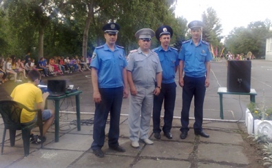 Милиционеры посетили детский лагерь «Корчагинец»