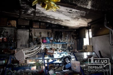 В Кривом Роге горел магазин активиста Евромайдана